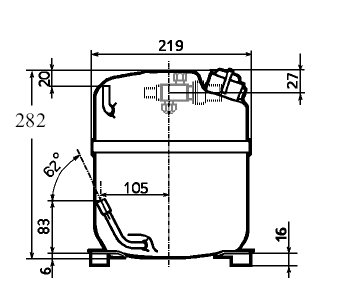 L'Unite compressor Tecumseh CAJ 4511Y R134A HBP