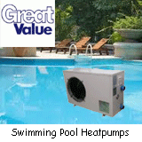 When is a air to water heat pump for a swimming pool viable? List of units for sale